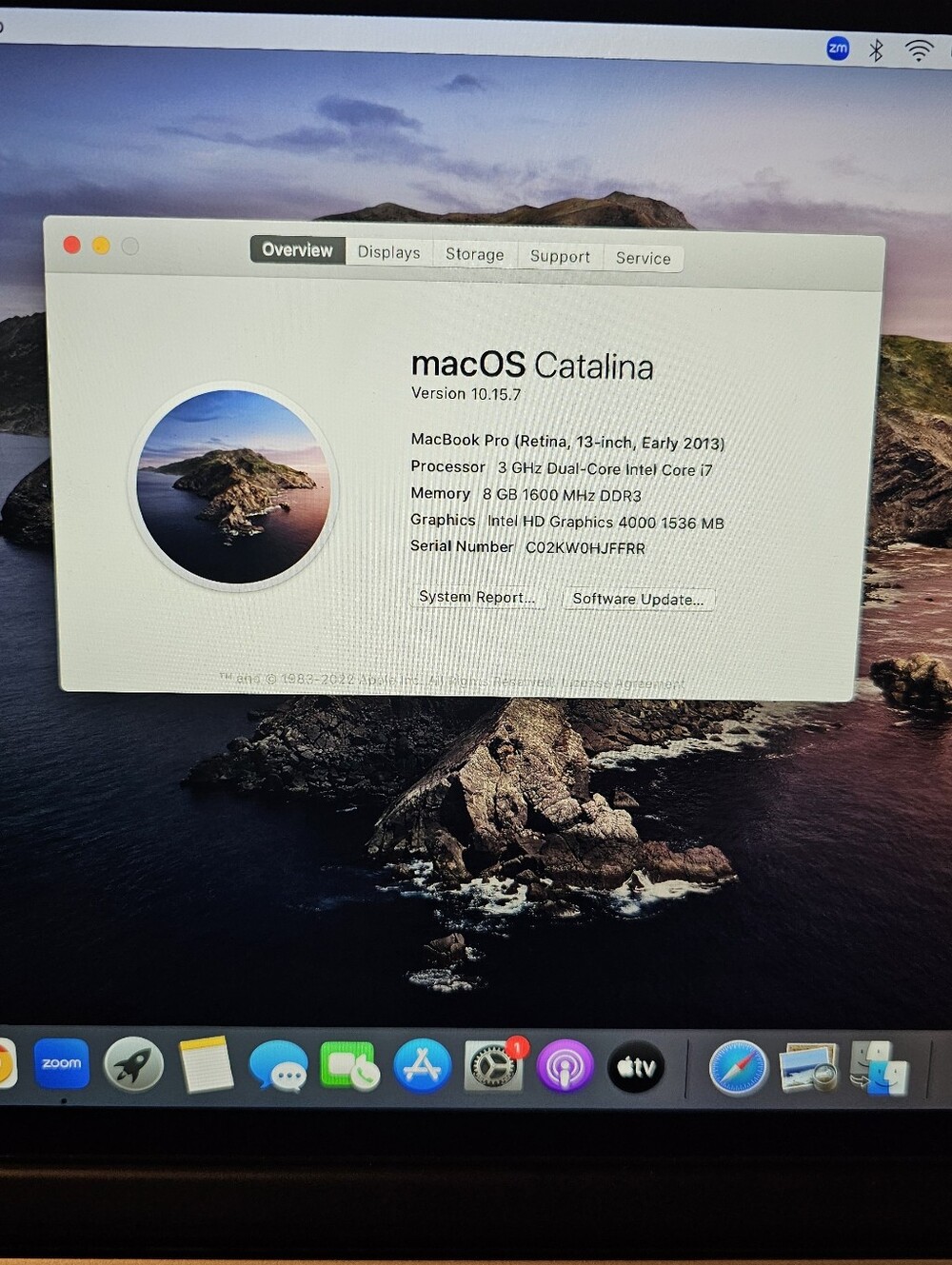 Apple 2013 13" MacBook Pro 250gb 8GB i7 (Heavy cosmetic damage) - Picture 11 of 12